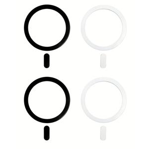 TEMU 4개 철제 자석 링 (꼬리 페인팅 포함), 접착식 범용 폰 홀더 강화용, 강력한 그립과 컴팩트한 핏 무선 충전 액세서리, 자석 흡착 컵 디자인, 아이폰, 폰, 차량, 작업용 호환