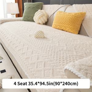 TEMU 1pc 플러시 소파 슬립 커버, 따뜻하고 두꺼운 소파 커버, 사계절 일반 가구 보호대, 침실, 사무실, 거실 홈 , 등받이, 팔걸이, 베개 케이스 제외