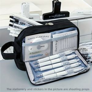 TEMU 펜 파우치, 문구 파우치, 필통, 대용량 필통, 핸드헬드 필통, 문구 케이스, 화장품, 휴대용 선물, 사무실, 학교, 성인용 이드 알-아드하 무바라크