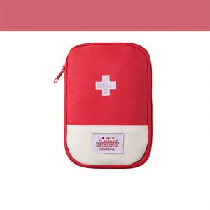 TEMU 1개 휴대용 알약 정리함 | 마카롱 색상 패브릭 알약 케이스, 지퍼형, 일상 약 복용, 여행용 보관에 적합, 지퍼 백, 비식품 접촉. 빈 가방만 해당