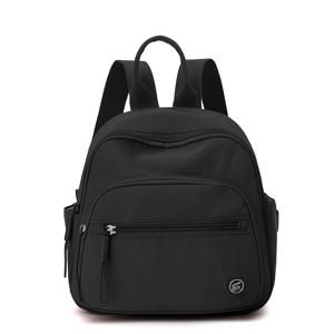 TEMU 킹앤트 여성용 대용량 나일론 백팩 - 솔리드 컬러 북백, 조절 가능한 스트랩, 지퍼 클로저 핸드백, 여행 및 대학생용