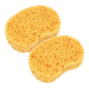 TEMU 남녀공용 해조류 목욕 스펀지 1/2팩, 스크럽 버블, 각질 제거용 스크럽 벌집, 클린 해조류 목욕 스펀지