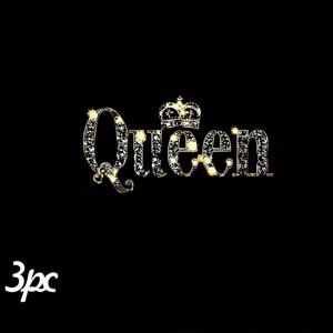 TEMU 3개 세트 퀸 핫 스탬핑 전사 스티커, DIY 다림질 데칼, 의류·베개 장식용, 고품질 세탁 가능 플라스틱 DIY 스티커 (백팩, 베개, 바지, 소파 커버용) - 다색, 내구성 & 세탁 가능 PVC 전사지, 티셔츠 프린팅 전용