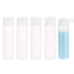 TEMU 5개입 20ml 0.67oz 소형 여행용 스퀴즈 병 재충전 가능한 파운데이션 메이크업 용기 여행 필수품 세면도구 병, 샴푸 토너 화장품