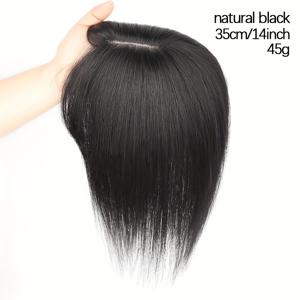 TEMU 인너 네트 13X13Cm 가발 조각 여성용 탑 헤어 교체 조각 실제 모발 흰머리 커버링 투명한 볼륨 증가 풍성한 무 헤어 교체