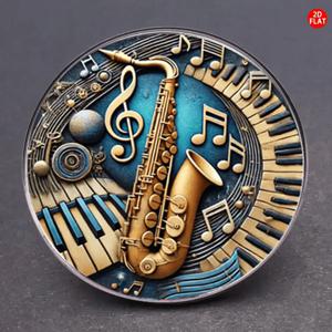 TEMU 2D 플랫, 2DFLAT 사물 및 피아노 키 브로치 1개, 창의적인 코사지 독특한 의류 배지, 백팩, 옷, 칼라, 모자에 적합, 다기능 패션 액세서리, 모든 순간에 의식을 느끼게 하는, 크리스마스, 새해, 생일 선물