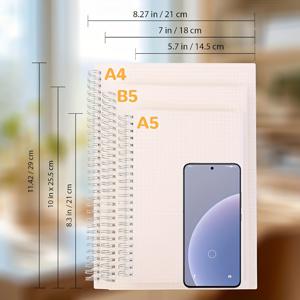 TEMU 스파이럴 노트북 스파이럴 학생용 노트북 고등학생 오류 기록 노트북 학생용 노트패드