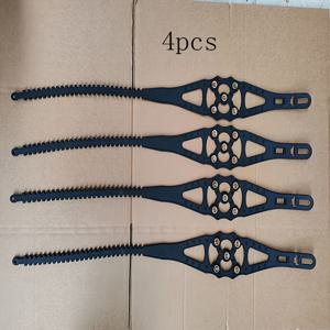 TEMU 자동차, 밴, 차량용 스노우 트랙션 체인 4개 세트, 비상용으로 설계되었으며 두께가 강화됨