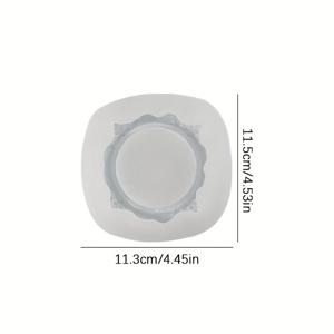 TEMU 레진 실리콘 주얼리 몰드, 1개 빈티지 엠보싱 트레이 실리콘 몰드, 수제 공예 유럽 스타일 사진 프레임 양초 홀더 석고 몰드, 홈 데코 에폭시 레진 몰드