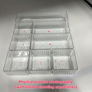 TEMU 다중 서랍이 있는 쌓을 수 있고 조절 가능한 정리함 세트. 화장품, 사무용품, 데스크탑 필수품 보관에 적합하며 메이크업 전문가, 네일 , 미용 기구, 학생용 학용품으로 완벽합니다.