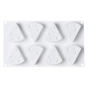 TEMU 1개 8구 치즈 모양 실리콘 몰드 (에폭시 레진, 수제 비누, 양초 제작, 장식 액세서리용) - 키체인, 가방 참, 테이블 장식, 선물 등에 적합