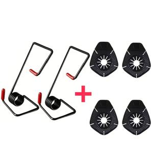 TEMU 6개 자동차 윈드실드 와이퍼 암 압축 스프링+보호 와이퍼, 차량 와이퍼 블레이드 추출기 교체 키트, 이물질 막힘 방지, 유리 청소 강화, 다양한 모델에 쉽게 설치 가능