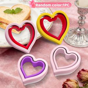 TEMU 1개 스테인리스 스틸 샌드위치 커터 및 밀봉기 | 샌드위치, 기타 등용 하트 모양 커터 - 신학기, 발렌타인데이 및 다양한 휴일에 적합