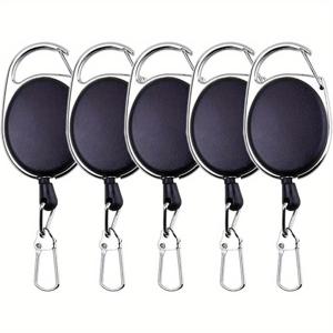 TEMU 튼튼한 ABS 낚시 징거 리트랙터, 통합 스틸 와이어 특징, 낚시 애호가를 위한 이상적인 선물