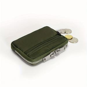 TEMU 일본 스타일 고품질 여성용 휴대용 동전 지갑 실버 미니 월렛 은행 카드 홀더 ID 파우치