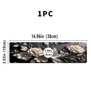 TEMU 1개 3D 꽃무늬 규조토 흡수 매트, 싱크대용 폴리에스터 스플래시 가드, 주방, 욕실, 쇼핑몰용 카운터톱 배수 패드 - 홈 & 파티 장식, 크리스마스 액세서리, 크리스마스에 가장 적합