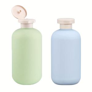 TEMU 200ml/6.8oz 리필형 스퀴즈 병 2개입, 원형 PE 플라스틱 화장품 용기, 수세미, 샴푸, 컨디셔너, 바디워시, 로션 등 세면 용품에 적합한 재사용 가능한 여행용 병, 여행에 편리함, 채우기 용이, 개인 관리 용품