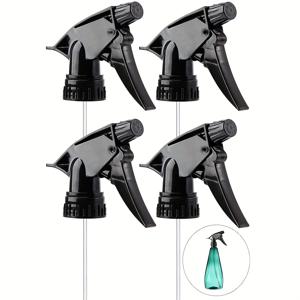 TEMU 4개 스프레이 병 교체 노즐 흐름형 스프레이 캔 재사용 가능 파이프 탑과 함께 사용 가능, 표준 28mm 병목구에 적합하며 주방, 정원 및 사무실 청소 용품에 적합
