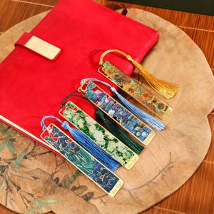 TEMU 책 클럽, 독서가, 생일, 휴일, 작가, 책 애호가, 친구, 교사, 학생들을 위한 빈티지 플로럴 메탈 태슬 북마크 세트 4개