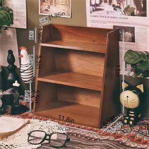 TEMU 1개, 원목 경사형 3단 선반, 다층 선반 데스크탑 수납 랙, 주방 사무실 커피 컵 커피 캡슐 보관, 찻잔 컵 커피 머신 호환 부품 수납 랙에 적합