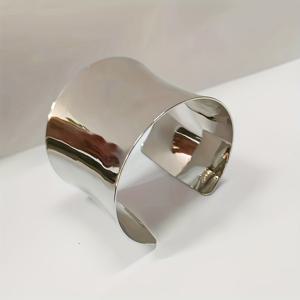 TEMU 1 여성용 패션 오픈 뱅글, 광택 있고 화려한 와이드 오픈 디자인, 데일리웨어, 파티, 어버이날, 졸업 시즌, 스승의 날, 결혼 기념일 선물로 다용도