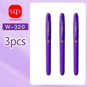 TEMU WQN-3/ 7개 세트 고급 대용량 보라색 젤펜 1.0mm 닙 부드러운 필기감 편안한 터치 비즈니스 오피스 회의 필기용 필수품 빠른 건조 오피스 용품 백투스쿨 시즌