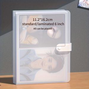 TEMU 3인치, 4인치, 5인치, 6인치 포토 앨범, 대용량 120장 수납 가능 가족 사진 보관, 엽서 앨범, 노트북 카드 수집 앨범, 아름다운 순간의 추억과 행복을 영원히 간직하세요