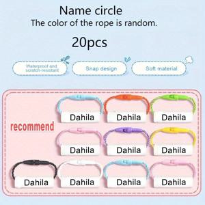 TEMU 10//40/50/60개 장식용 랜야드 이름표, 재사용 가능하고 쉽게 제거 가능, 신발, 물병, 모자, 필통, 펜, 우산용 라벨