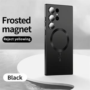 TEMU 휴대폰 케이스: 삼성 갤럭시 S26 S25 S24 S23 S22 S21 S20 시리즈용, 고급 매트 소프트 케이스 TPU 흡수 무선 충전 금속 스프레이 풀 커버리지 렌즈 보호 케이스