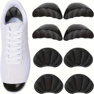 TEMU 신발 발가락 분리대 및 뒤꿈치 그립 4쌍/8개 세트 - 통기성 있는 메쉬와 내구성 있는 원단, 미끄럼 방지 디자인, 사용하기 쉬움 - 큰 사이즈 신발, 스니커즈, 부츠, 신발 필러에 적합, 편안한 신발, 유연한 소재, 안정적인 착용감, 남녀공용, 신발 액세서리