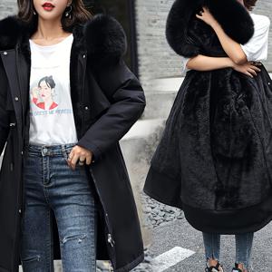 TEMU 여성용 패딩 롱 코트 - 두꺼운 슬림핏 다용도 아우터웨어