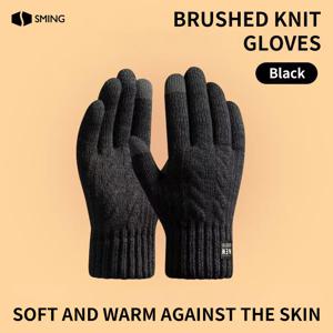 TEMU 성명 핸드 보온 장갑 1개, 남녀공용 2025년 겨울 모델, 플러시 안감 두꺼운 아웃도어 사이클링 터치스크린 장갑