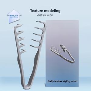 TEMU 1개 남성용 우아한 헤어 스타일링 빗 | 플라스틱, 휴대용, 보관 용이, 데일리 출퇴근, 여행, 사무실, 기숙사 사용에 적합, 앞머리 볼륨, 엉킴 관리, 프리 텍스처링 및 기름기 있는 뒷머리 빗질 스타일에 완벽