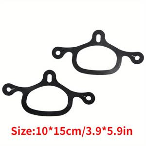 TEMU 승마용 뉴 실리콘 고무 스파 스트랩 세트 (스퍼 미포함), 배터리 없음, 합금 버클 포함