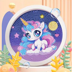 TEMU 유니콘 초보자용 수제 DIY 페인팅 세트, 크리스마스 할로윈 휴일 생일 선물 수공예, DIY 장식, 사진 프레임