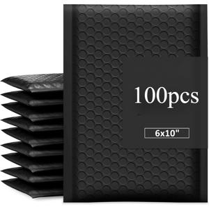 TEMU 소규모 비즈니스 배송용 패딩 봉투 100개입, 불투명, 자체 밀봉, 접착, 디자인 특징, 메이크업 용품에 적합, 사이즈 #0