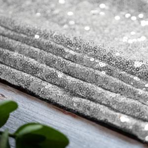 TEMU 실내 장식용 3mm 스팽글 트림, 폭 130cm * 길이 1미터, 은빛 글리터 원단, 웨딩드레스, 축제 가운, 댄스 의상, 베개 커버, 리본용 반짝이는 소재