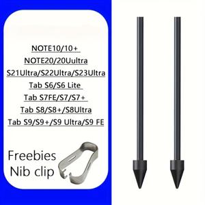 TEMU 펜 팁 2개 세트, S10 s9 s8 펜 펠트 니브, S21울트라 S22울트라 S23울트라 S24울트라 S25울트라 Note10/20s 펜 닙 교체용