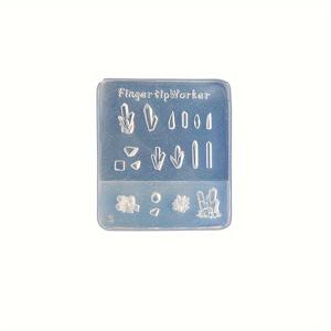 TEMU 네일 아트용 다용도 아이스 스톤 몰드, 불규칙한 몰드, 손가락 조각용 레진 아트 몰드