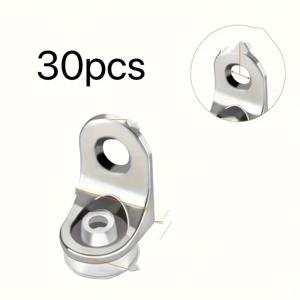 TEMU 30개 캐비닛 유리 캐비닛 이중용도 선반 거치대, 탈착식 흡착컵 옷장 책장 못걸이 거치대, 녹 방지 아연 합금 소재