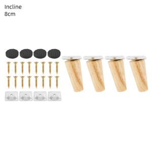 TEMU 28개 나무 색상 가구 다리 (직선/경사 다리 4개, 플레이트 4개, 패드 4개, 나사 16개 포함), 교체용 의자 다리 테이블 다리 소파 다리 (팔걸이 의자, 화장대용)