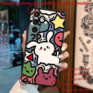 TEMU 휴대폰 케이스 - 삼성 갤럭시 S20, S10, S9, S8, S20+, S10+, S9+, S8+ FE UW Ultra Lite 5G용 스타일리시하고 생생한 만화 일러스트 충격 방지 프로스트 반투명 폰 케이스 커버 선물