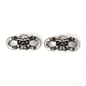 TEMU 우아하고 트렌디한 해골 머리 신발끈 장식용 버클