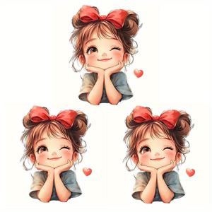 TEMU 3개 세트, 패셔너블하고 재미있는 트렌디 패턴 열전달 스티커, DIY 다림질 패치, 티셔츠 제작, 베개 장식, 의류 액세서리 및 어플리케용