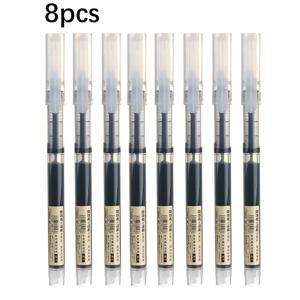 TEMU 0.5mm 팁의 속건성 젤 펜 8개 세트, 필기 및 사무용으로 적합.