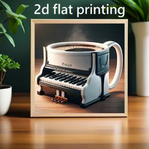 TEMU [2D 평면] DIY 5D 프레임리스 실험실 배양 페인팅 아트 키트 1개, 라운드 아크릴 , 20x20cm/7.87x7.87인치 캔버스, 피아노 모양 커피컵 패턴 페인팅. 성인 초보자용, 수제 여가 및 오락 용품, 벽 장식, 수공예 선물, 훌륭한 휴일 선물, 2D 평면