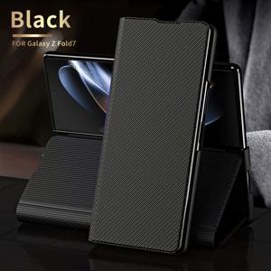 TEMU 폰 케이스: 1개 케블라 패턴 풀 커버리지 보호 케이스, Z Fold 2/3/4/5/6/7 폴더블 폰 케이스 호환, 플립 커버 안티드롭 케이스 (남녀 공용)