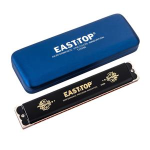 TEMU 하모니카 24홀 C키 케이스 포함, 입주기 하프, 초보자, 성인, 전문가, 친구, 선물용 디아토닉 하모니카