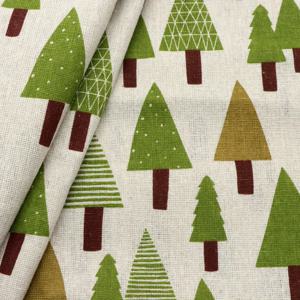 TEMU 1개 고품질 린넨 원단, 작은 나무 디자인, 50X150Cm (19.68X59인치) 사이즈, 퀼팅, 재봉, 소파 커버, 커튼, 가방, 쿠션, 테이블 덮개 등 다양한 프로젝트에 적합! 수제 공예에 이상적