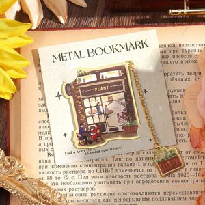 TEMU 1개 귀여운 체인 태슬 메탈 북마크, 우아한 플래너 액세서리, 여성 & 남성, 책 애호가, 교사, 독서 클럽을 위한 완벽한 선물 (스타일리시하고 내구성 있는)